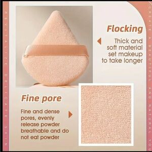 Soft Flocking Makeup Sponge - Peach